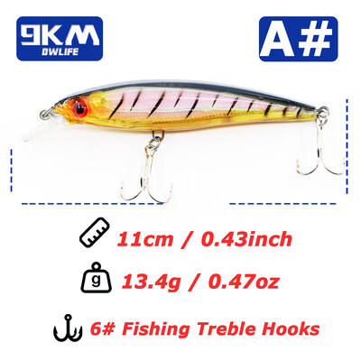 Mamci za pecanje Tvrdi mamci za gavčicu 11 cm/13,4 g Tvrdi mamci za topwater Jerkbait Swimbait Mamci za ribolov brancina Slatkovodni mamci
