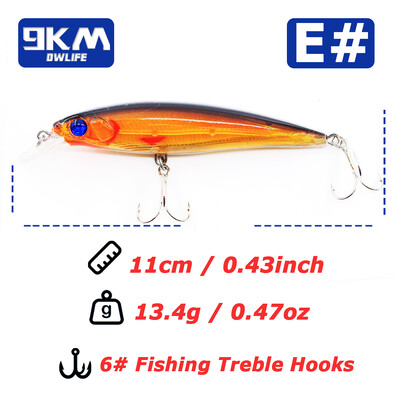Mamci za pecanje Tvrdi mamci za gavčicu 11 cm/13,4 g Tvrdi mamci za topwater Jerkbait Swimbait Mamci za ribolov brancina Slatkovodni mamci