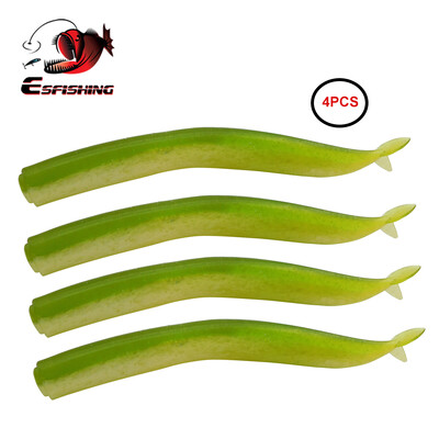 KESFISHING Meriangerjas 15cm Plastikust pehme lant jigipea hargi sabaga