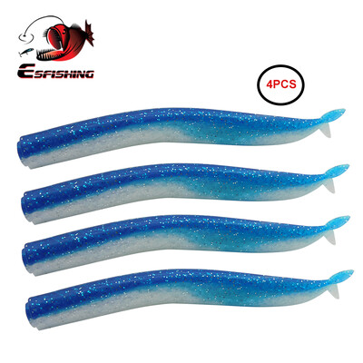 KESFISHING Meriangerjas 15cm Plastikust pehme lant jigipea hargi sabaga