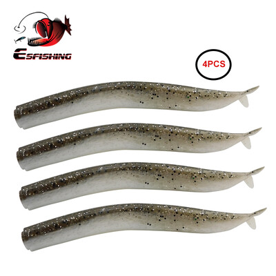 KESFISHING Meriangerjas 15cm Plastikust pehme lant jigipea hargi sabaga