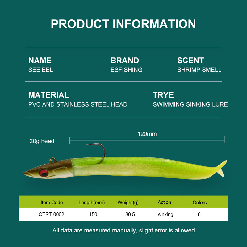 KESFISHING Meriangerjas 15cm Plastikust pehme lant jigipea hargi sabaga