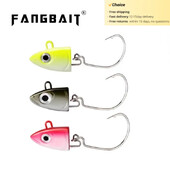 Риболовна примамка 2 бр./чанта Джиг глава черен миноу 5g 10g 15g 25g 40g джигинг примамка за лаврак черен миноу Въртяща се изкуствена стръв