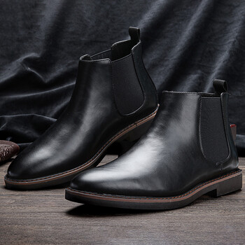 40~46 Chelsea Boots Ανδρικές Μπότες 2024 Επωνυμία Comfortable Fashion Δερμάτινες ανδρικές μπότες