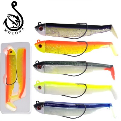 MOTONA Fiiish Black Minnow Fishing Lure Drop Shipping Baits Fishing Tackle Seabass Silicone Bait 15g 30g Τεχνητό δόλωμα