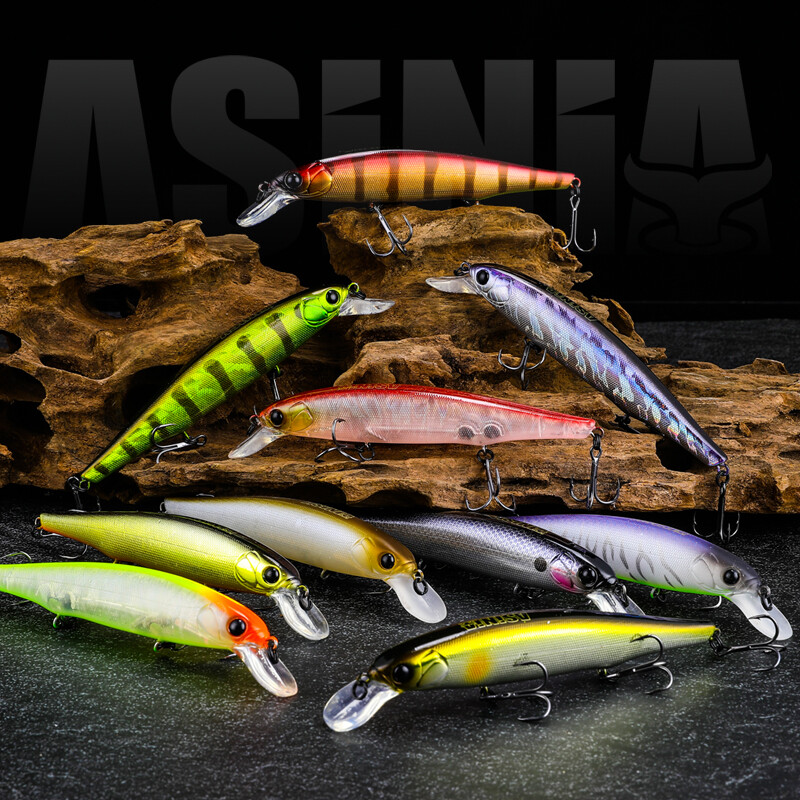 ASINIA 112mm 15g scufundare 1.5m Nou model fierbinte sistem de greutate fixa naluci de pescuit momeală tare calitate wobblers minnow