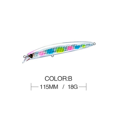 11,5 cm 15 g kalapüügilant Minnow Wobbler Diving 0,3 M ujuv jerkbait Swimbait kunstlik kõva sööt Ocean Beach Fishing Bass sööt