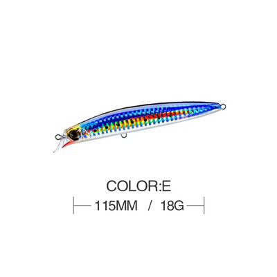 11,5 cm 15 g kalapüügilant Minnow Wobbler Diving 0,3 M ujuv jerkbait Swimbait kunstlik kõva sööt Ocean Beach Fishing Bass sööt