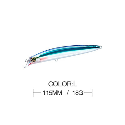 11,5 cm 15 g kalapüügilant Minnow Wobbler Diving 0,3 M ujuv jerkbait Swimbait kunstlik kõva sööt Ocean Beach Fishing Bass sööt