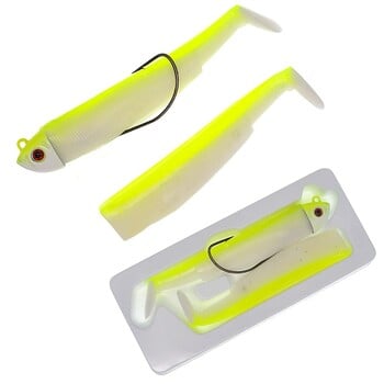 Minnow Fishing Lure 95mm Easy Shiner Fishing Lure Soft Lure 15/30g Swimbait Jig Head Bass Pike Sea Fishing lures Leurre Souple