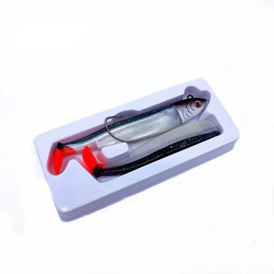 Minnow püügilant 95 mm Easy Shiner püügilant pehme lant 15/30 g Swimbait Jig Head Bass Pike Merepüügi landid Leurre Souple