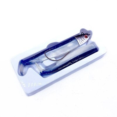 Minnow püügilant 95 mm Easy Shiner püügilant pehme lant 15/30 g Swimbait Jig Head Bass Pike Merepüügi landid Leurre Souple