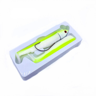 Minnow püügilant 95 mm Easy Shiner püügilant pehme lant 15/30 g Swimbait Jig Head Bass Pike Merepüügi landid Leurre Souple