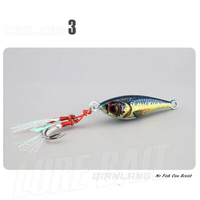 UUS 3D Metallist Jig 15g 20g 30g 40g 60g 80g Mere biomimeetiline kala rauast plaat sööt Voobleriga kalapüügi peibutis kunstlik ookeani paadiga kalapüük