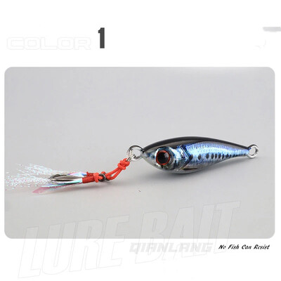 UUS 3D Metallist Jig 15g 20g 30g 40g 60g 80g Mere biomimeetiline kala rauast plaat sööt Voobleriga kalapüügi peibutis kunstlik ookeani paadiga kalapüük