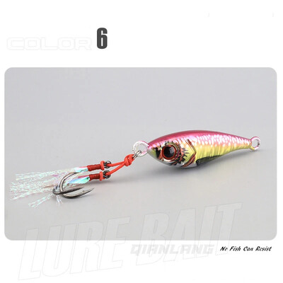 UUS 3D Metallist Jig 15g 20g 30g 40g 60g 80g Mere biomimeetiline kala rauast plaat sööt Voobleriga kalapüügi peibutis kunstlik ookeani paadiga kalapüük