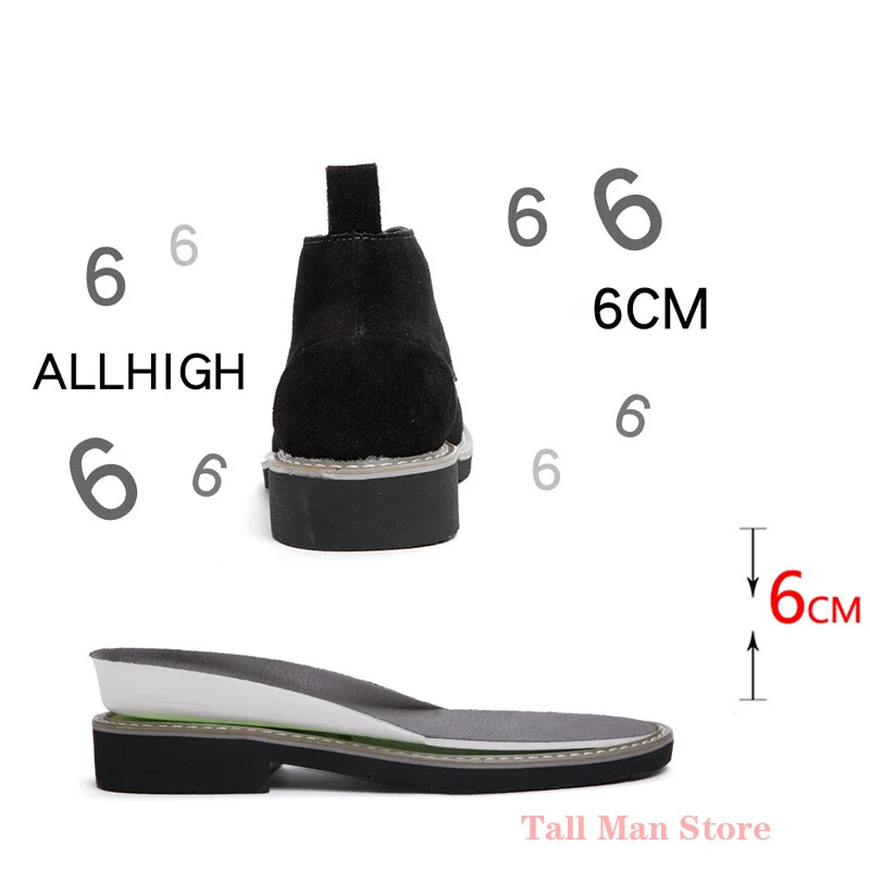 Čizme Cipele za podizanje Muške cipele za povećanje visine Poslovni uložak za povećanje visine 6 cm Svečane vjenčane cipele Crna kožna