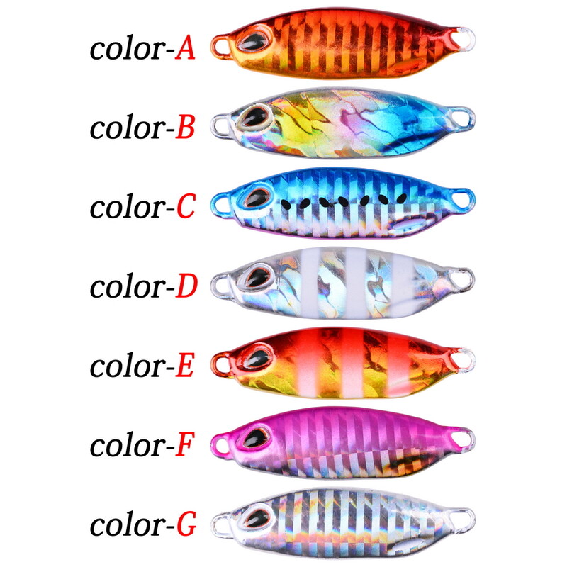 7tk/partii 10g 15g 20g 30g 40g aeglaselt valatud jigging metallist lusikas Kvaliteetne VIB kunstsööt Merepüügi landid Jigid kalapeibutis