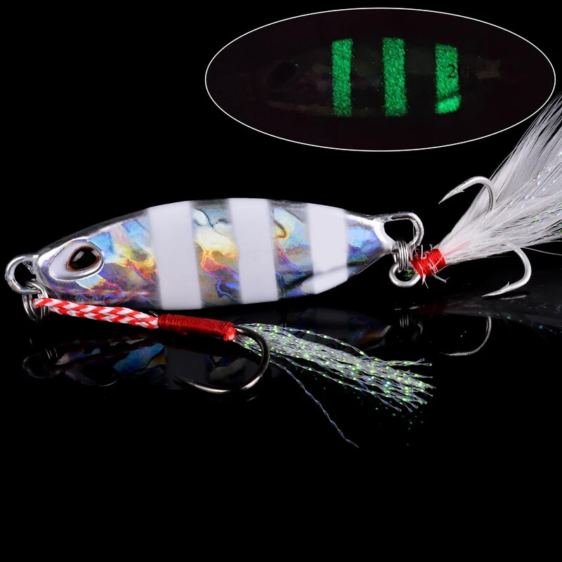 7 tk Metallist valatud jigilusikas 10/15/20/25/30/40G Casting Jigging Kala Meriahvena kalapüügi peibutis Kunstlik sööt