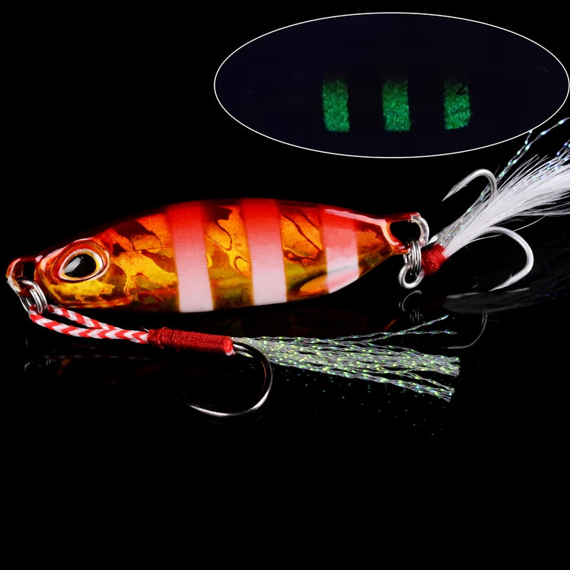 7 tk Metallist valatud jigilusikas 10/15/20/25/30/40G Casting Jigging Kala Meriahvena kalapüügi peibutis Kunstlik sööt