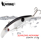 Hunthouse Kamasar50 Nalucă de pescuit Minnow Mini Scufundare mică 50mm 5,7g Momeală tare Wobbler Păstrăv de apă sărată Bass Stiucă Aparatură de pește