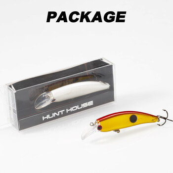 Hunthouse Kamasar50 Minnow Fishing Lure Mini Small Sinking 50mm 5.7g Wobbler Твърда стръв Соленоводна пъстърва Bass Pike Fish Tackle