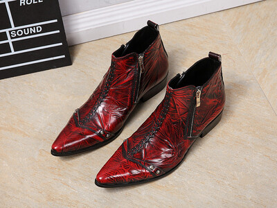 Fotografii reale cizme rochii militare italiene lucrate manual, piele de vacă neagră, oțel, vârf ascuțit, tocuri înalte, cizme de cowboy pantofi bărbat