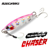 Magic Works Fishing Metal Jig 15G 20G 30G 40G 60G Fishing Goods 2024 Jig for Sea Kunstpüügivahendid Kunstlik kalapüügi peibutis