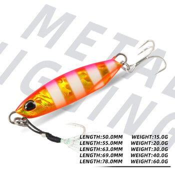 Magic Works Fishing Metal Jig 15G 20G 30G 40G 60G Fishing Goods 2024 Jig For Sea Artificial Fishing Gear Artificial Fishing Lure