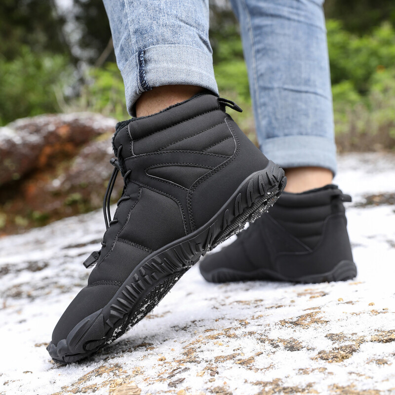 Muške i ženske čizme za snijeg, zimske cipele za planinarenje na otvorenom, vodootporne i tople čizme za planinarenje podstavljene krznom.