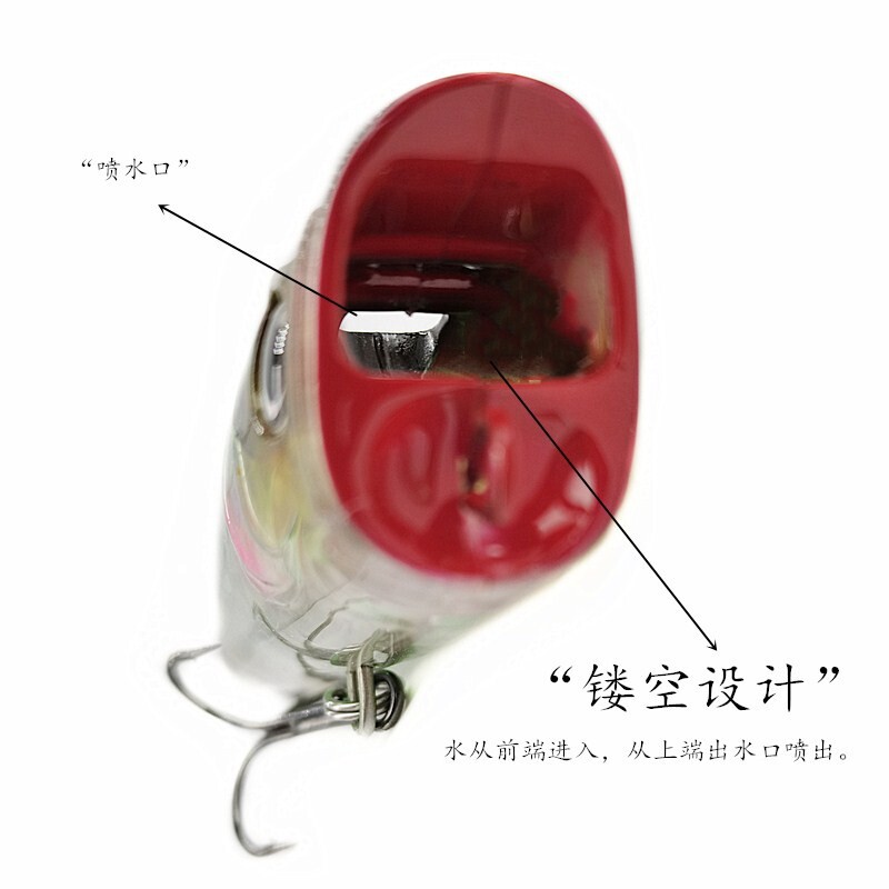 Naluci de pescuit Popper 8,6 g/70 mm 15 g/85 mm Momeli cu bule de apă de suprafață Naluci de pescuit cu jet Popper pentru momeli de pescuit Wobbler Bass