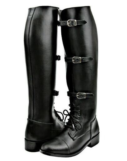 Moda bărbați maro negru cafea culoare uni vârf rotund curea Catarame cu dantelă cizme plate până la genunchi pantof de motocicletă pentru bărbați