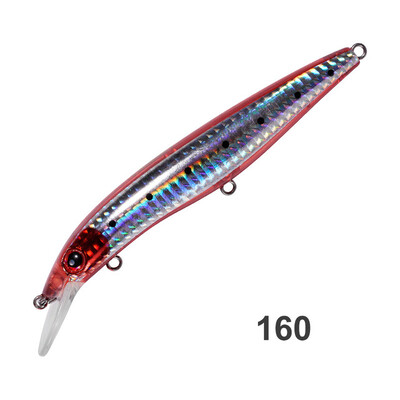 Noeby Floating Minnow Bait 125mm19g Naluca de pescuit Trolling de mică adâncime Turnare Momeală tare artificială Naluci de apă sărată de mare Pesca Wobbler