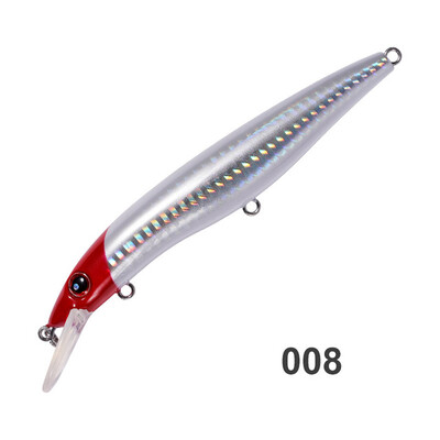 Noeby Floating Minnow Bait 125mm19g Naluca de pescuit Trolling de mică adâncime Turnare Momeală tare artificială Naluci de apă sărată de mare Pesca Wobbler