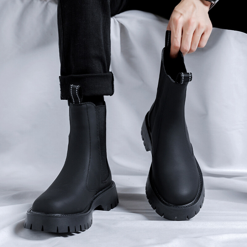 Botine de iarnă Cizme Martin pentru bărbați Cizme confortabile în aer liber cu design clasic, pantofi casual pentru bărbați