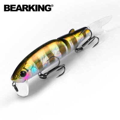 Bearking 11,3 cm 13,7 g nalucă de pescuit fierbinte calitate minnow momeală profesională pentru înot momeală articulată cu cârlig alb sau negru