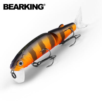 Bearking 11,3 cm 13,7 g nalucă de pescuit fierbinte calitate minnow momeală profesională pentru înot momeală articulată cu cârlig alb sau negru