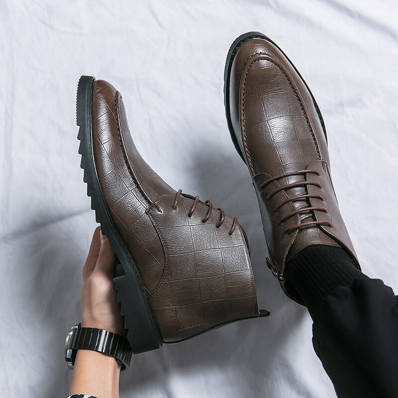 Briti stiilis pidulik ärikleit Kingad Meeste talveplüüsid Chelsea saapad Disainer Brogue saapad Meeste Luksusbrändi Meeste mokassiinid