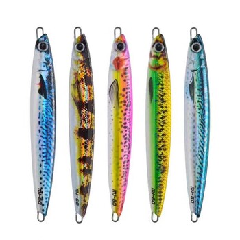 60g 115mm Luminous Wire Fishing Lure Ισπανικό σκουμπρί Μεταλλικό Swimbait Sea Fishing Jigging Wobbler Artificial Jig Bait 3d printed