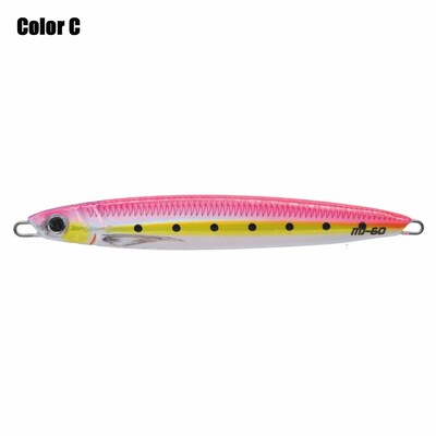 60g 115mm helendav traat püügilant Hispaania makrell Metallist Swimbait Sea Fishing Jigging Vobbler Kunstlik Jig Bait 3D prinditud