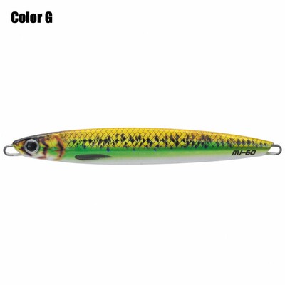 60g 115mm helendav traat püügilant Hispaania makrell Metallist Swimbait Sea Fishing Jigging Vobbler Kunstlik Jig Bait 3D prinditud