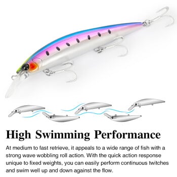 TSURINOYA Long Casting Sinking Minnow Bait 110mm 37g Max 80m Sea Fishing Lure Pesca Artificial Hard Baits Seabass Jerkbait