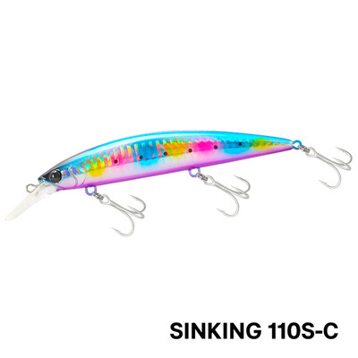 TSURINOYA Long Casting Sinking Minnow Momeal 110mm 37g Max 80m Naluca de pescuit maritim Pesca Momeli artificiale dure Biban Jerkbait