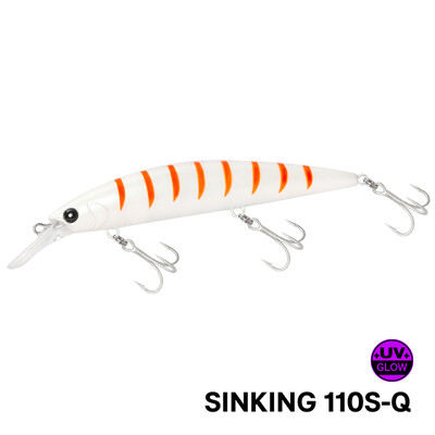 TSURINOYA Long Casting Sinking Minnow Momeal 110mm 37g Max 80m Naluca de pescuit maritim Pesca Momeli artificiale dure Biban Jerkbait