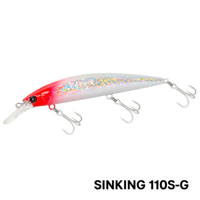TSURINOYA Long Casting Sinking Minnow Momeal 110mm 37g Max 80m Naluca de pescuit maritim Pesca Momeli artificiale dure Biban Jerkbait