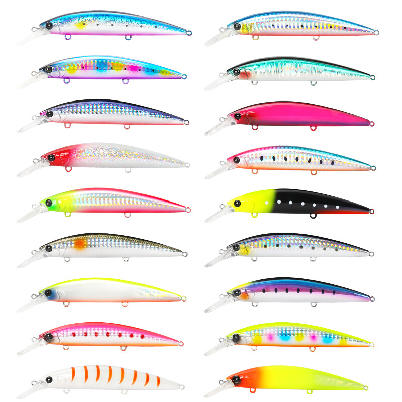 TSURINOYA Long Casting Sinking Minnow Momeal 110mm 37g Max 80m Naluca de pescuit maritim Pesca Momeli artificiale dure Biban Jerkbait