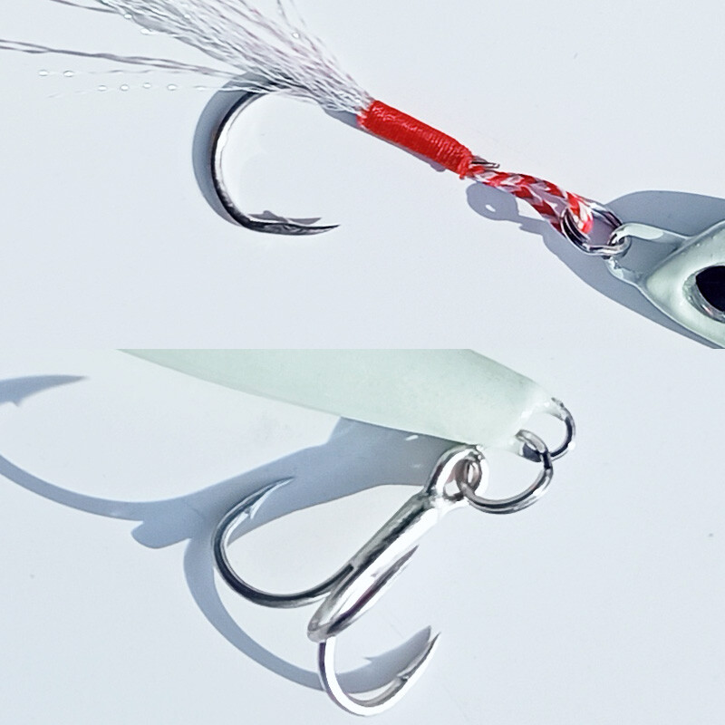 1tk 15g20g25g30g40g50g60g Glow Cast Fishing Bait Helendav Metallist Sea Bass Snapper Fishing Lure pesca Jigging Lure Sea