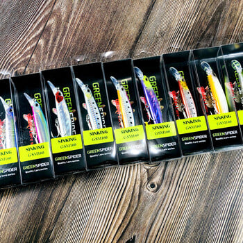 GREENSPIDER Jerkbait Fishing Lure 125mm 27G Heavy Sinking Minnow Fixed Weight Off Shore Αντιμετώπιση δολώματος με λαβράκι θαλασσινού νερού