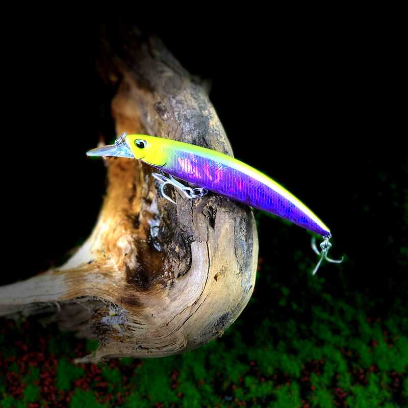 GREENSPIDER Jerkbait püügilant 125 mm 27G, tugevalt uppuv Minnow, fikseeritud raskusega kaldapealne mereahvena sööt