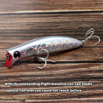 90mm/110mm Fangbait Minnow Lure Θαλάσσιο νερό Ψάρεμα Floating Lures Minnow Popper Τεχνητό δόλωμα Shallow Sea Wobblers Seabass